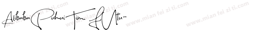 AlibabaPuhuiTim FUtu字体转换